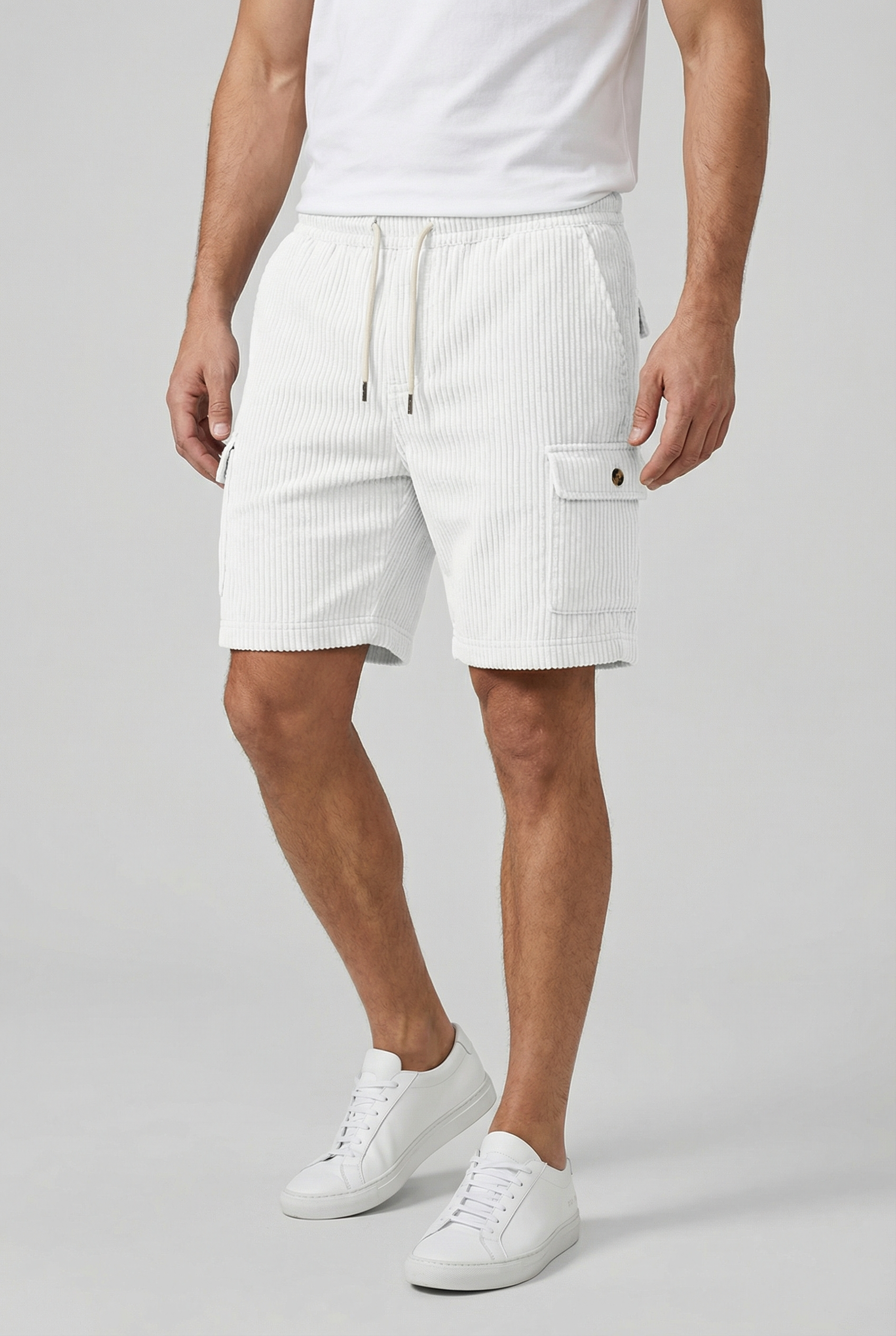 Shorts Herre Polyester Værktøjsdetaljer Casual Komfort 4