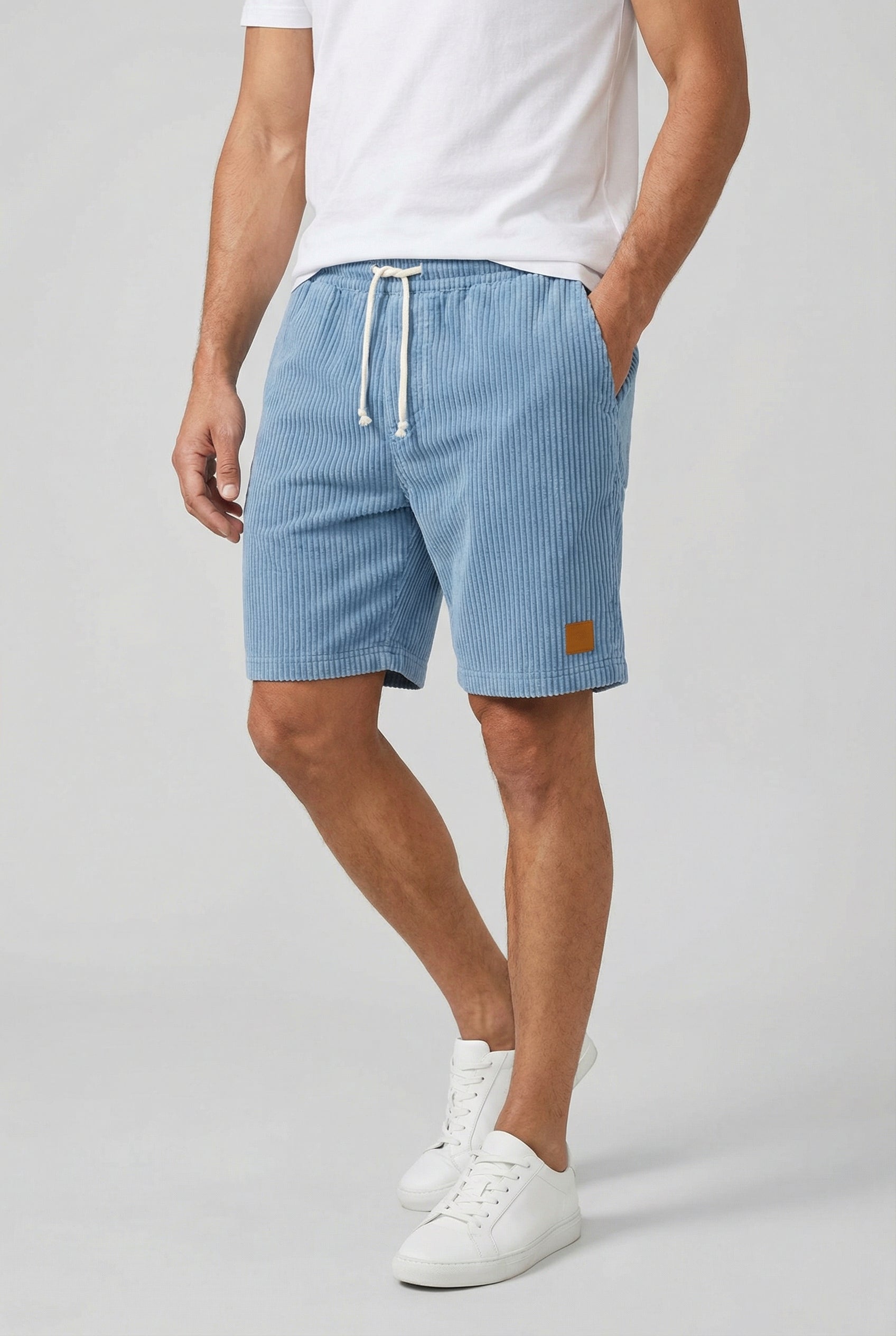 Herre Shorts Fløjl Retro Design Komfortabel Pasform Casual Wear 0