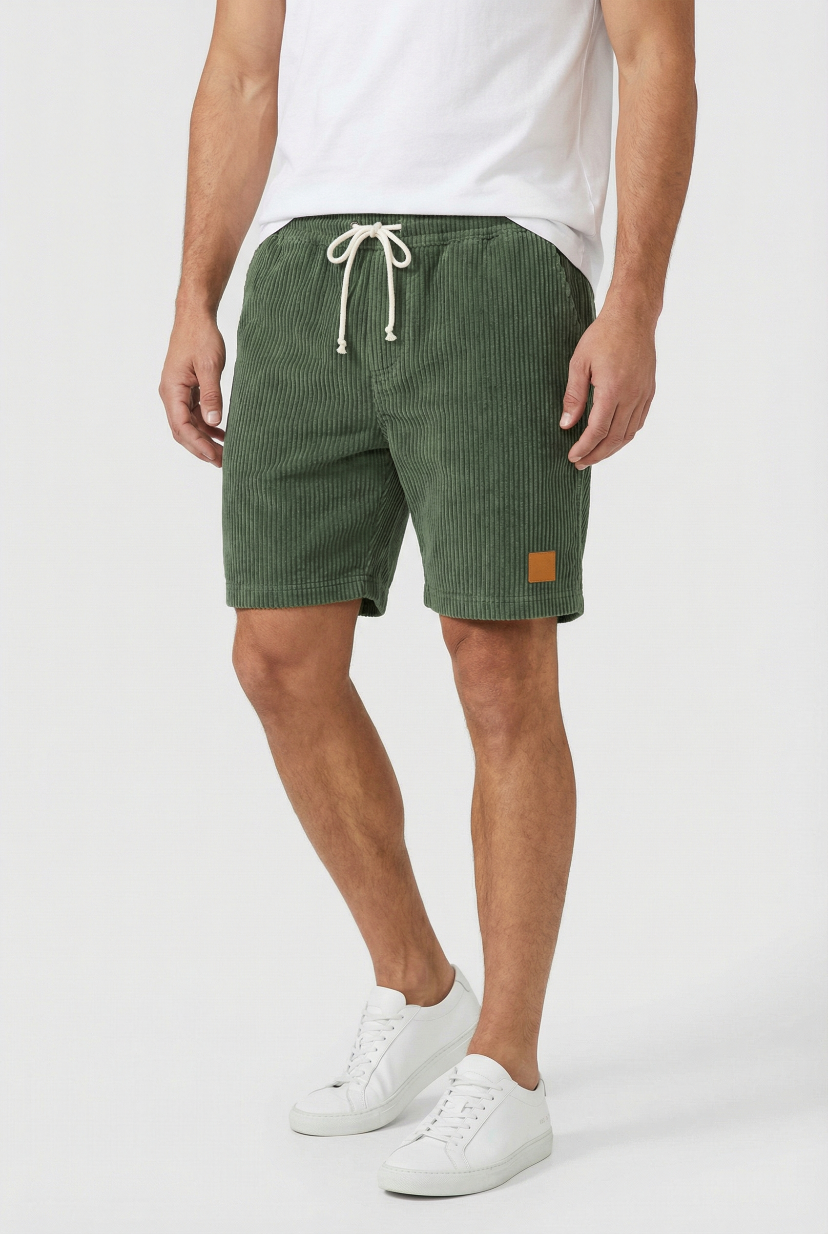 Herre Shorts Fløjl Retro Design Komfortabel Pasform Casual Wear 7